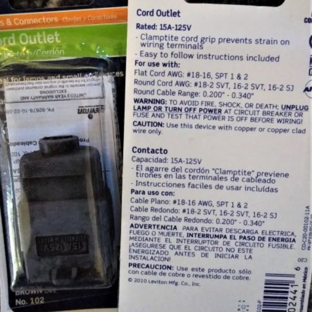Multi Use Cord Outlets - Picture 2 of 2